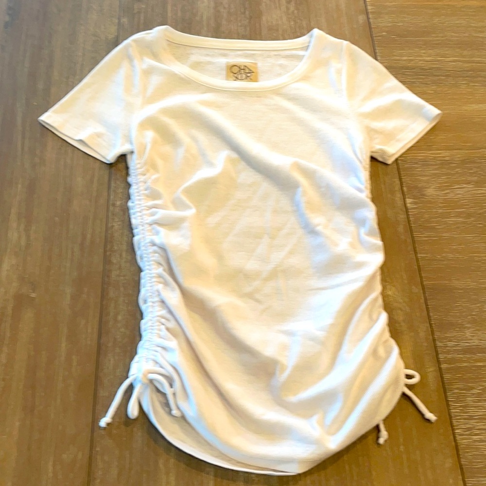 Chaser rouched t-shirt. Perfect piece.